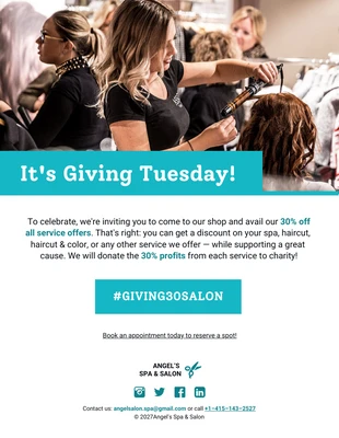 Free  Template: Giving Tuesday Vorlage