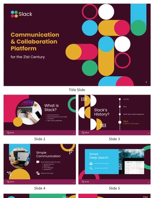 business and accessible Template: Pitch Deck do Slack
