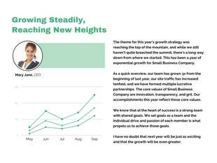 business  Template: Growing Steadily 