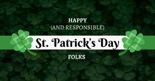 premium  Template: Post Facebook sombre de la Saint-Patrick