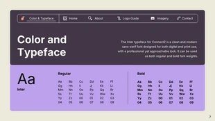 Purple, Orange, and Black Application Brand Guideline Presentation - Page 7