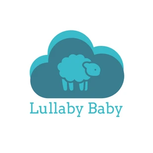 Free  Template: Lullaby Baby Creative Logo