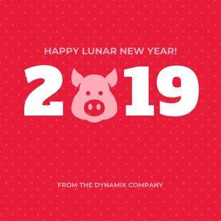 Free  Template: 2019 Chinese New Year Instagram Post