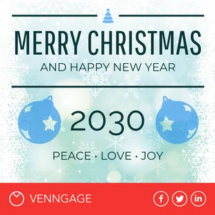 Free  Template: Merry Christmas Card