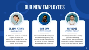 Welcome New Employees Company Presentation - page 2