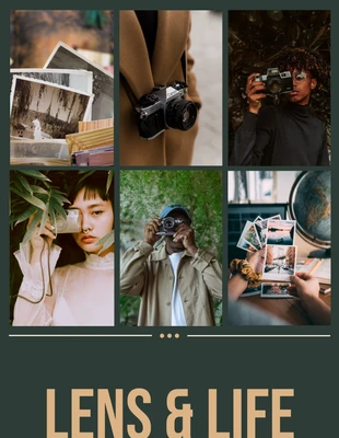 Free  Template: Dark Green Photo Modern Book Cover