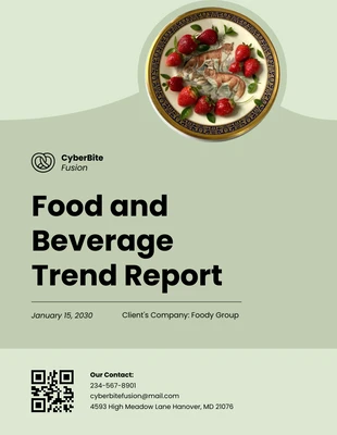premium  Template: Food and Beverage Trend Report