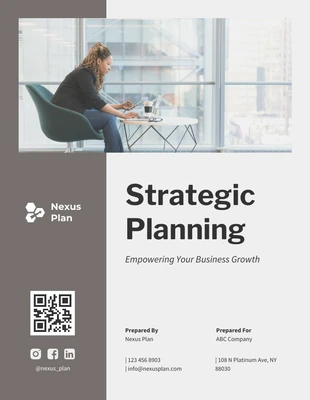business  Template: Plantilla de propuesta de planificación estratégica