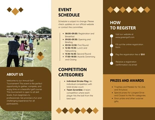 Golf Tournament Brochure Template - Página 2