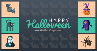 premium  Template: Happy Halloween Facebook Post