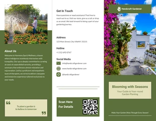 Free  Template: Seasonal Garden Planting Brochure