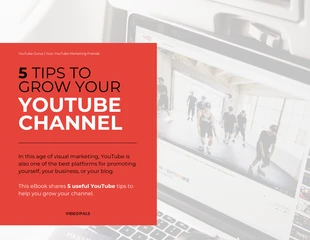Free  Template: Tips to Grow Your Youtube Channel eBook