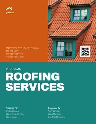 Free  Template: Roofing Services Proposals