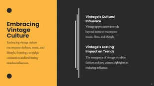 Dark Yellow Vintage Presentation - Pagina 4