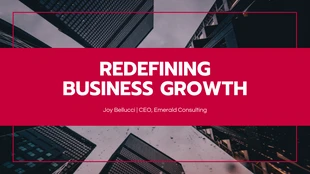 business  Template: Keynote aziendale rosso scuro