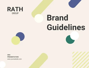 Free  Template: Multi Color Brand Guidelines Presentation