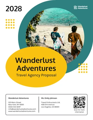 business  Template: Wanderlust Adventures Travel Agency Template