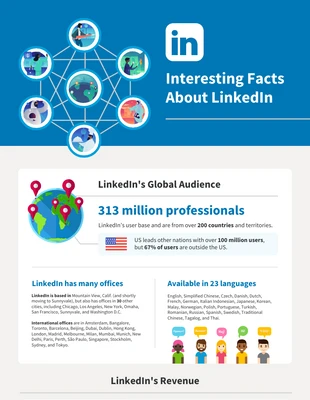 premium  Template: Infografica di LinkedIn