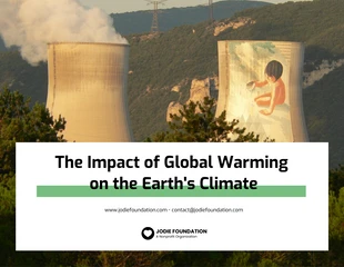 premium  Template: White and Green Global Warming Consulting Proposal Template