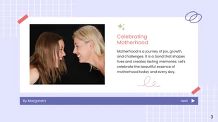 Purple light simple happy mother day presentation - Pagina 3