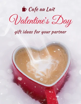 Free  Template: Coffee Valentines Day Post