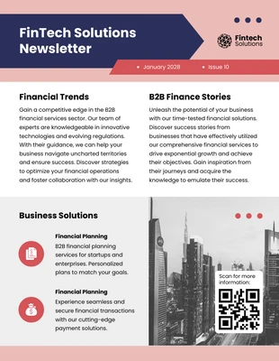 premium  Template: B2B Financial Services Newsletter