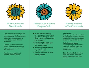 Nonprofit Tree Planting Tri Fold Brochure - Página 2