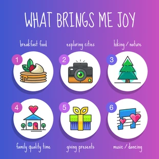 Free  Template: Postagem da Joy no Instagram