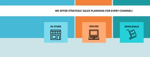 business  Template: Servicios de planificación estratégica de ventas Banner de Facebook