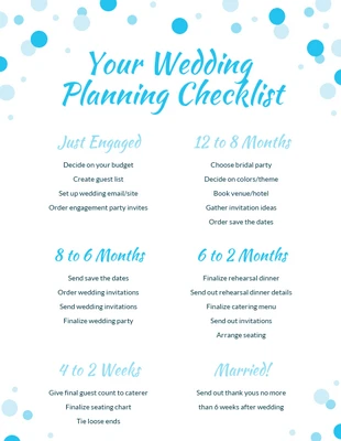 premium  Template: Checkliste für eine leichte, elegante Hochzeit