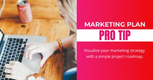 business  Template: Hot Pink Marketing Pro Tip Facebook Post