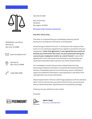 business  Template: Law Firm Letterhead