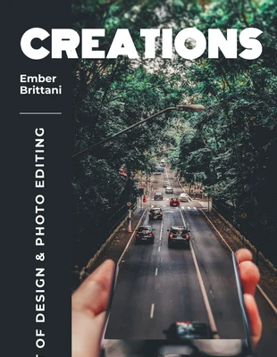 premium  Template: Creative Photo Editing Graphic Design Book Cover