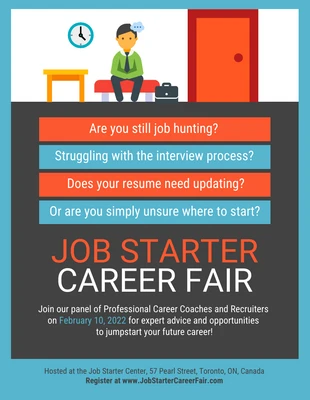 premium  Template: Job Fair Hiring Flyer