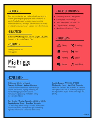 Free  Template: Abstract Resume