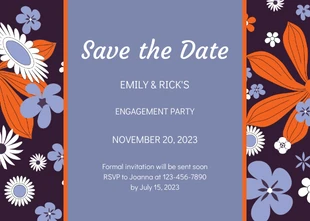 Engagement Save The Date Invitation