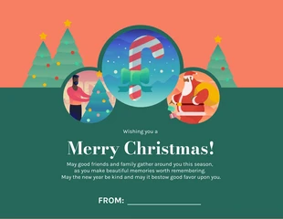 Free  Template: قالب بطاقة عيد الميلاد