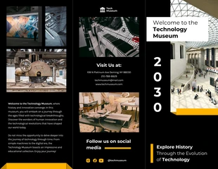 business  Template: Technology Museum Brochure