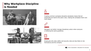 Red and White Disciplinary Training Business Presentation Template - Seite 4