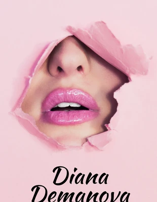 premium  Template: Cartão de visita de artista rosa