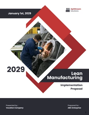 Free  Template: Lean Manufacturing Implementation Proposal