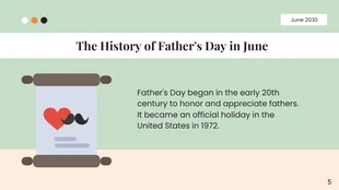 Soft Green Illustration Father's Day Presentation - Pagina 5