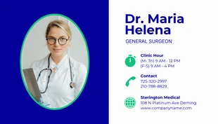 Blue Green And Light Grey Modern Professional Medical Business Card - Pagina 2