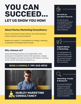 premium  Template: Marketing Consultancy Business Flyer