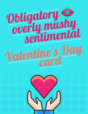 Free  Template: Tarjeta divertida del día de San Valentín