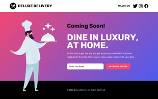 premium  Template: Coming Soon Landing Page
