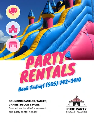 premium  Template: Party Rental Flyer Template
