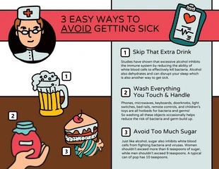premium  Template: 3 Easy Ways to Avoid Getting Sick