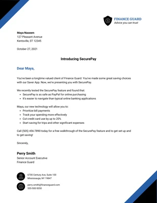 Business Direct Mail Letter