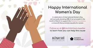 Free  Template: Journée internationale de la femme Médias sociaux